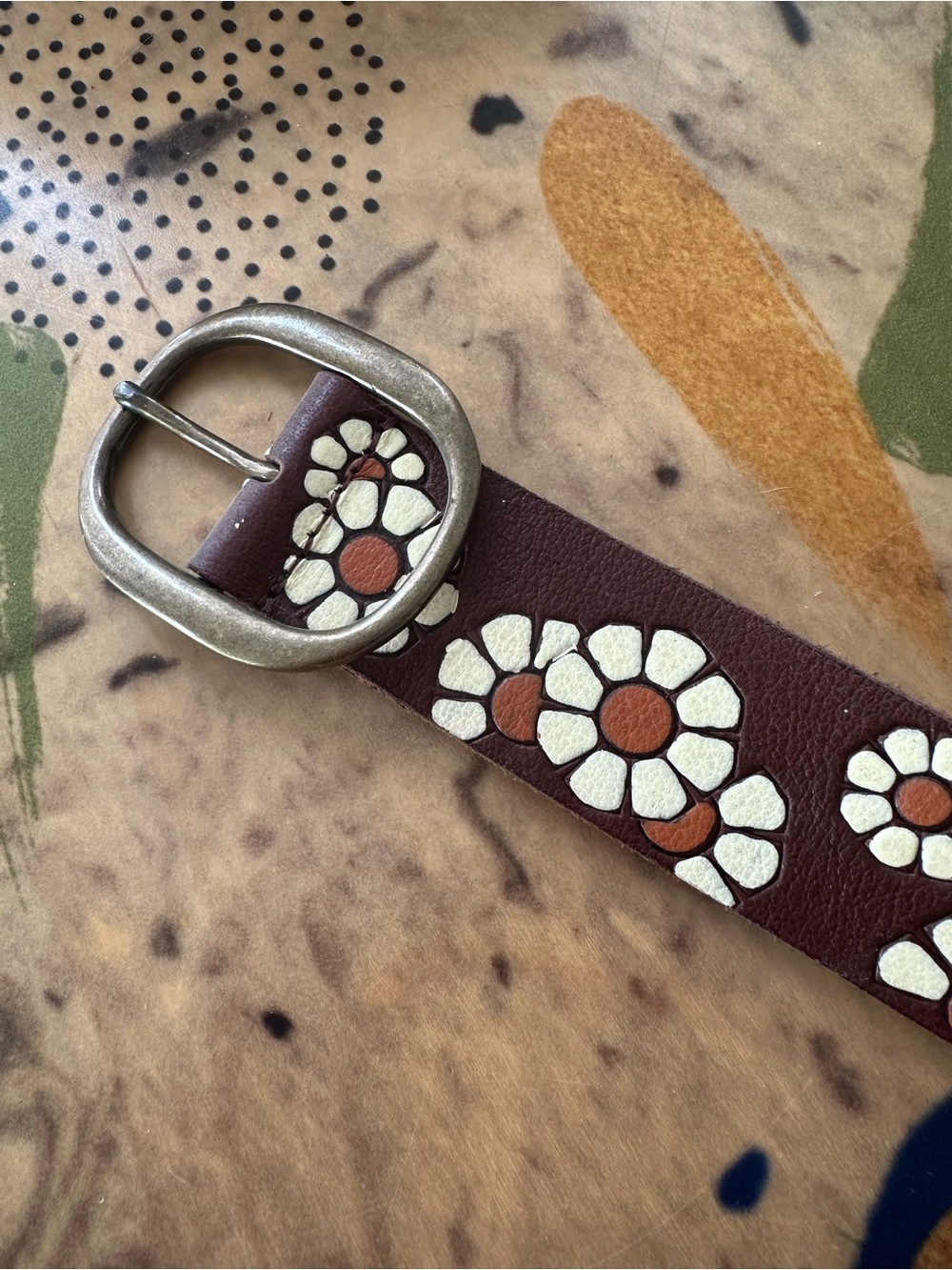 Free People Floral Leather Belt - Picture 2 of 3